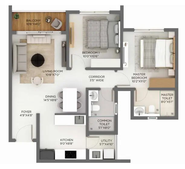 Sarjapur Floor Plan